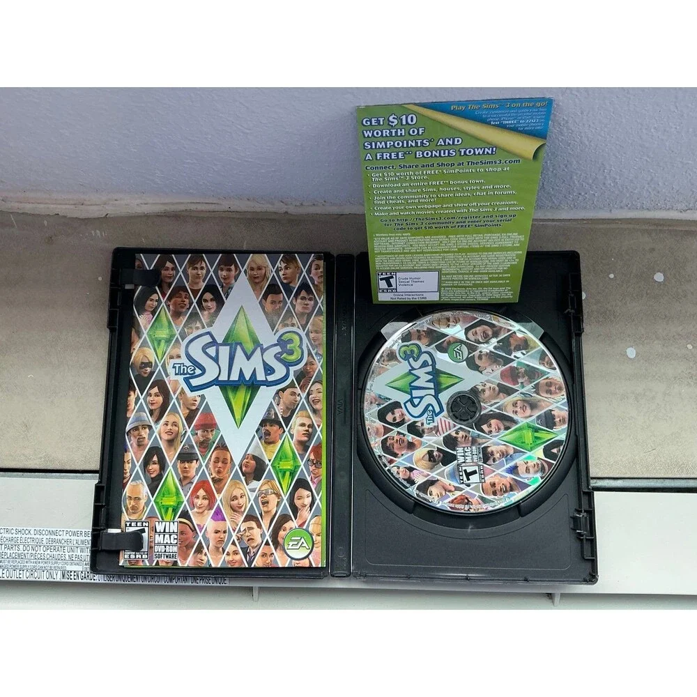The Sims 3 (PC/Mac, 2009) Base Game DVD-ROM - COMPLETE W/ MANUAL